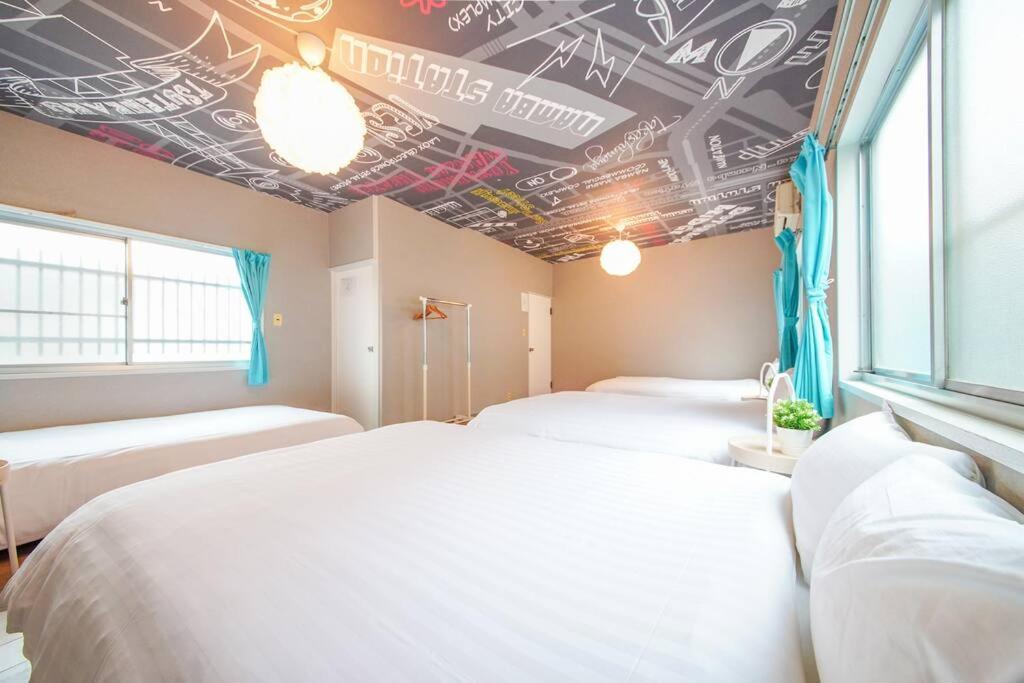 Sanacion Namba 難波千日前の5Ldk120平米 駅徒歩2分 広々バルコニーでバーベキューも可能 Apartamento Osaca Exterior foto